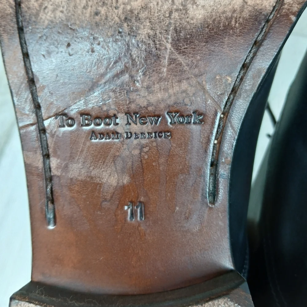To Boot New York Adam Derrick Black Leather Lace Up Dress Shoes #232